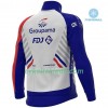 Cykeltøj Langærmet Vinter + Bib Cykelbukser 2020 Groupama-FDJ N001